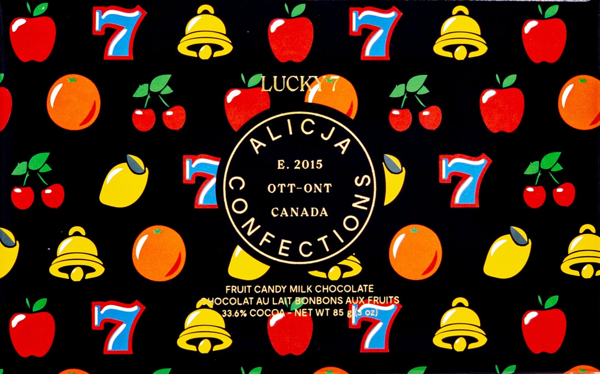 Lucky 7 • Fruit Candy 33.6% Milk Chocolate