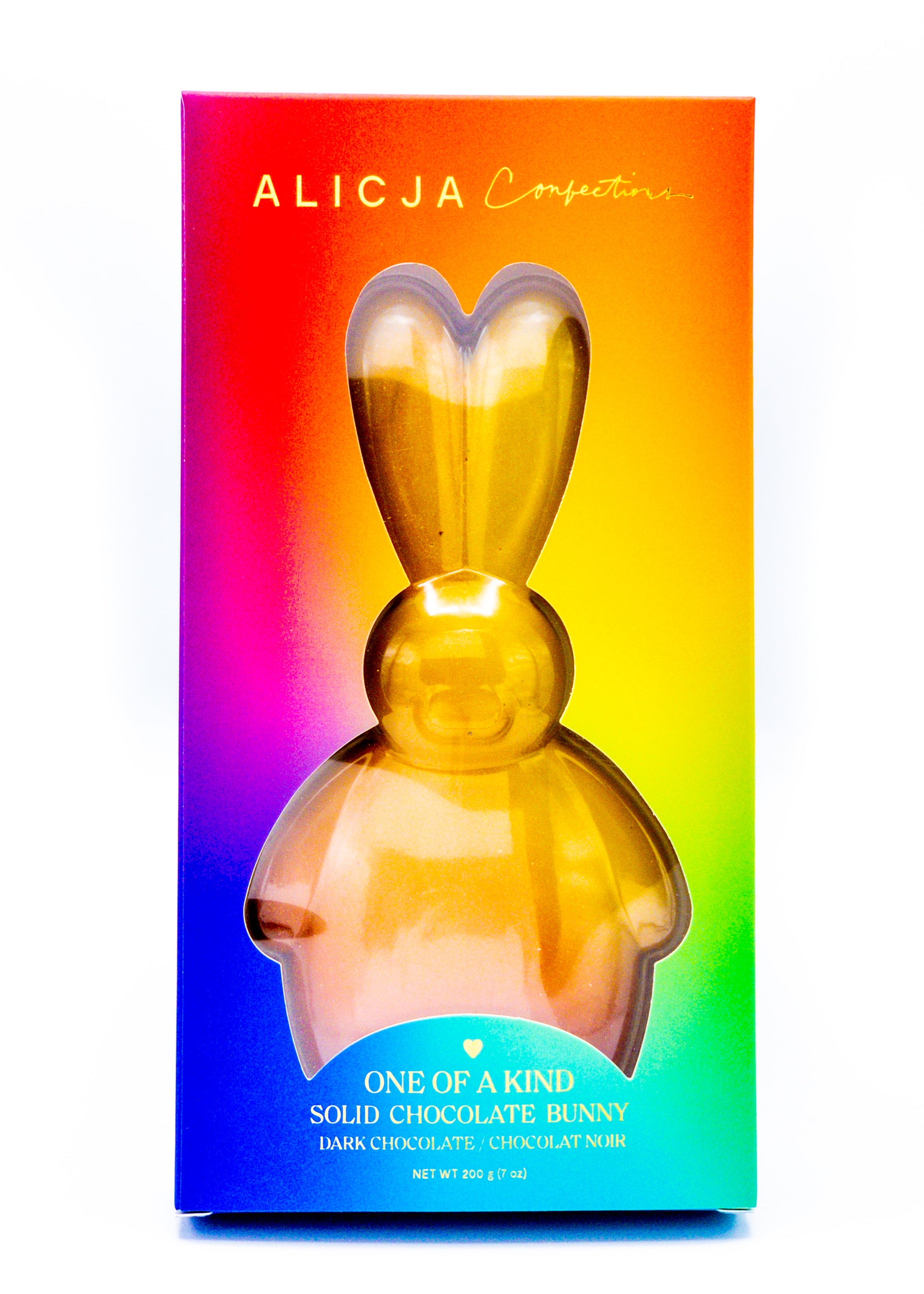 One of A Kind Solid Chocolate Bunny • Dark Chocolate