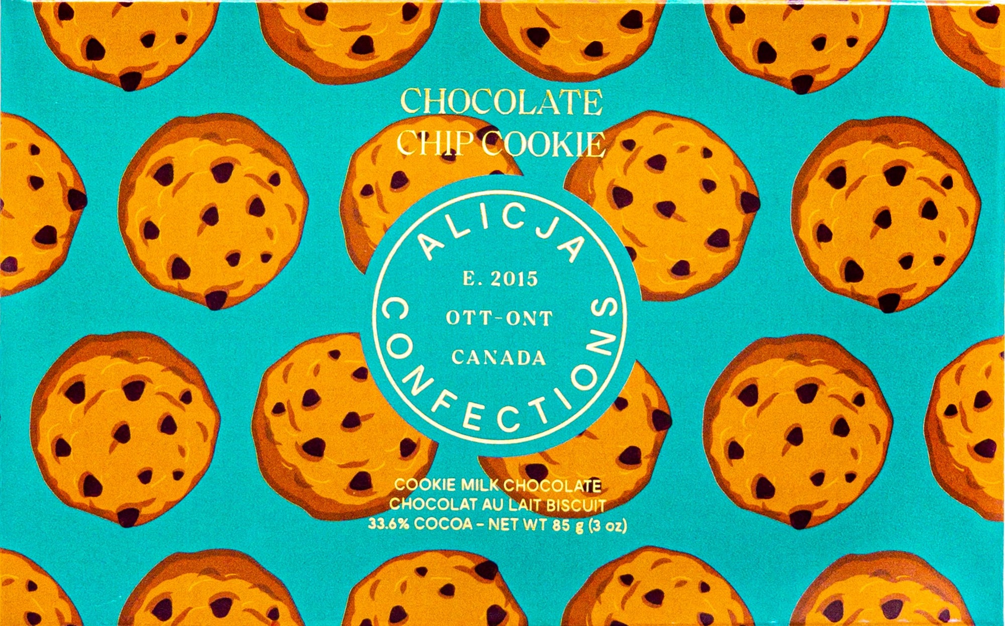 Chocolate Chip Cookie • Cookie 33.6% Milk Chocolate