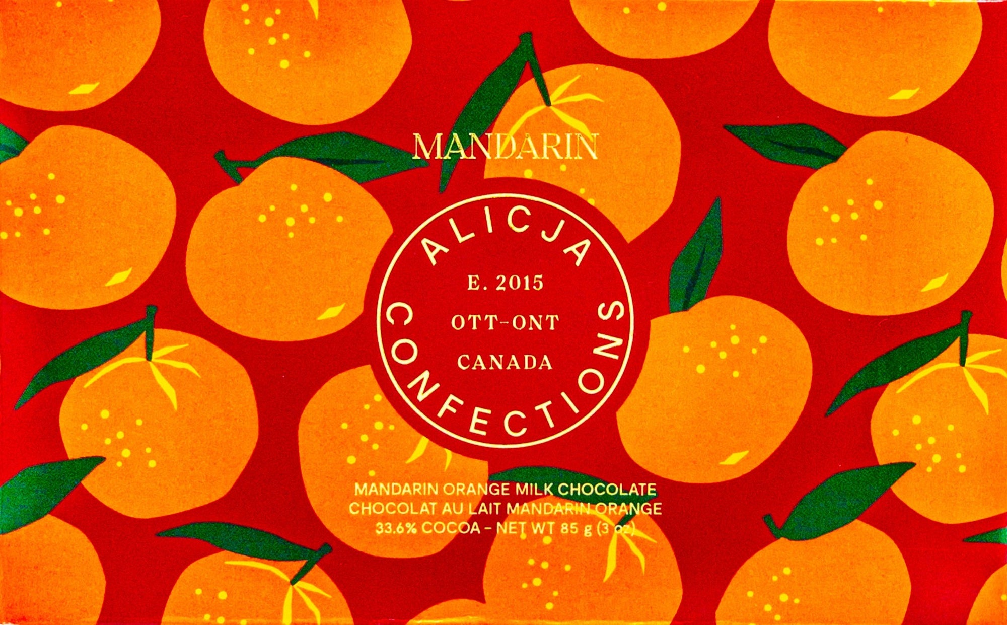 Mandarin • Mandarin Orange 33.6% Milk Chocolate