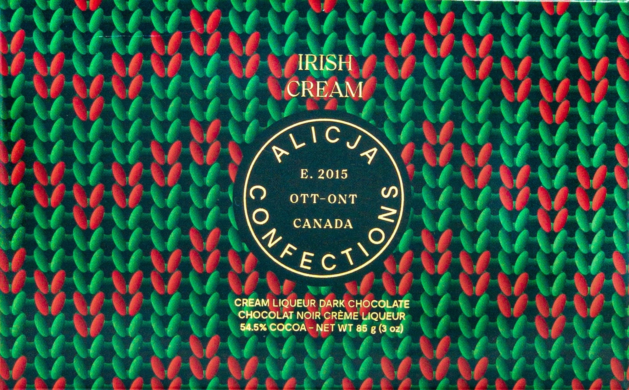Irish Cream • Cream Liqueur 54.5% Dark Chocolate